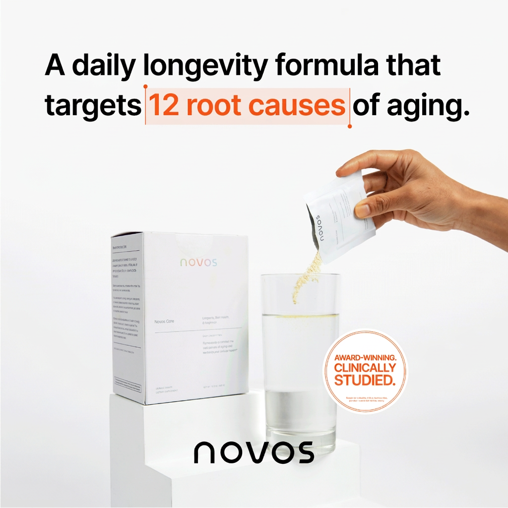 A daily longevity formula that targets 12 root causes of aging