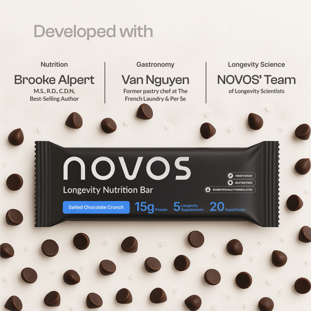 NOVOS Bar developed with nutrition, longevity science and culinary experts
