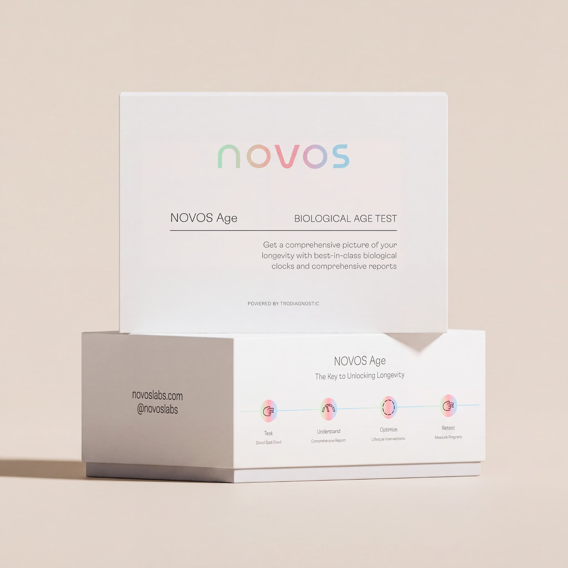 NOVOS Age biological age test kit box