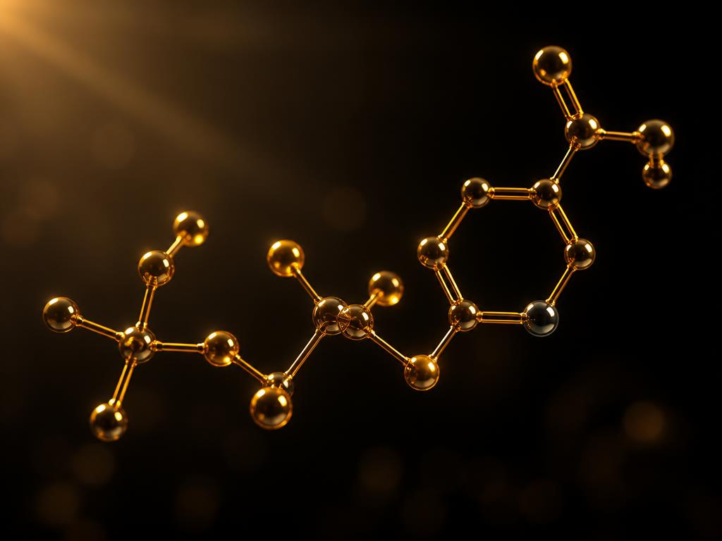 Molecular render of a nicotinamide coenzyme molecule