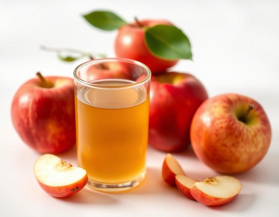 Acetic acid from apple cider vinegar