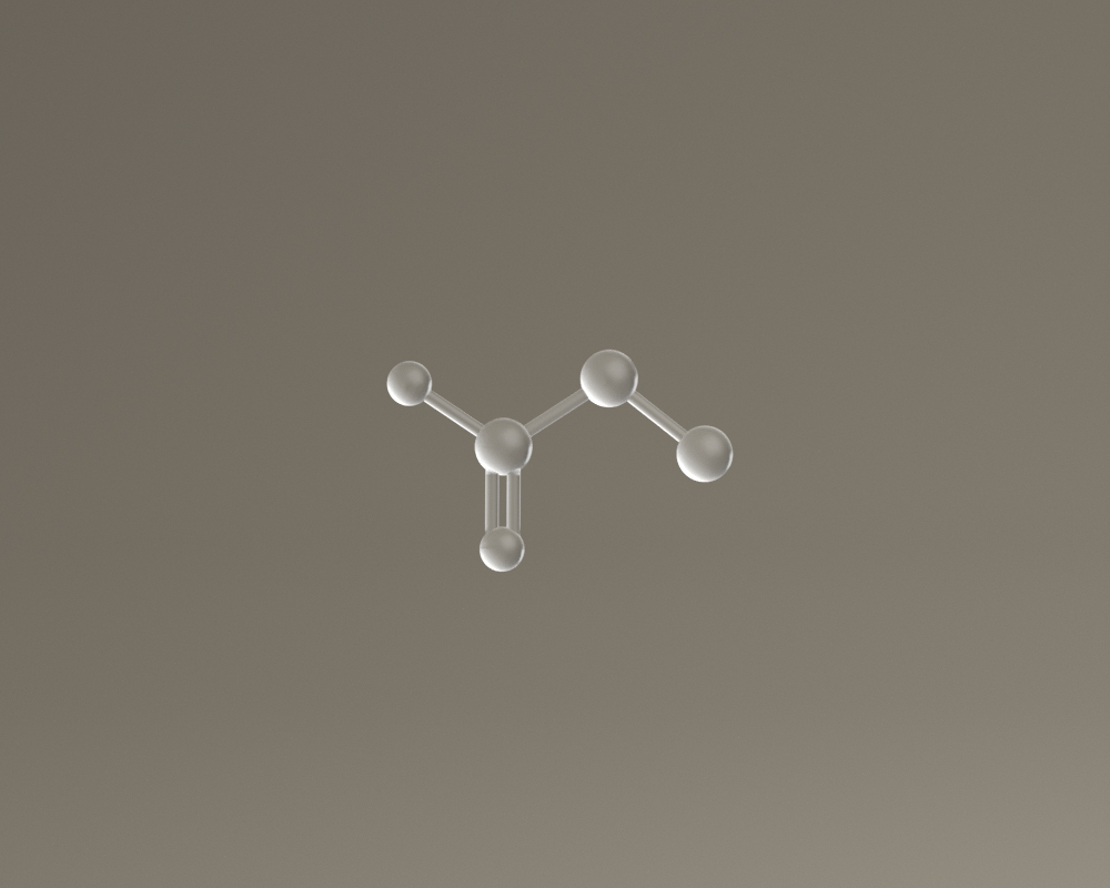 Molecular model of glycine