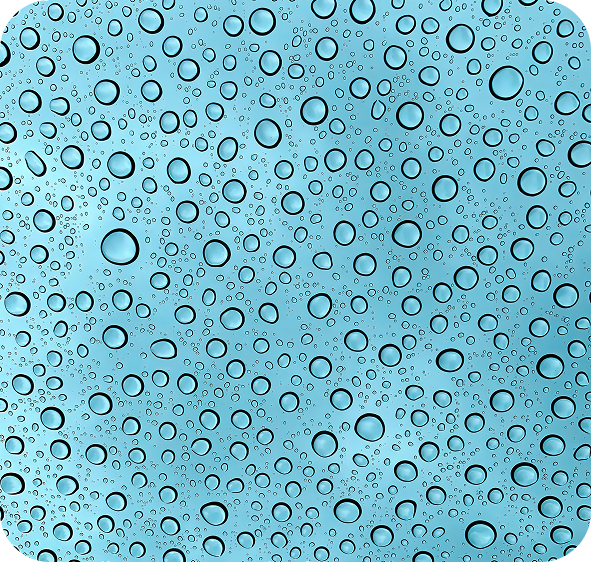 Water droplets representing hyaluronic acid hydration
