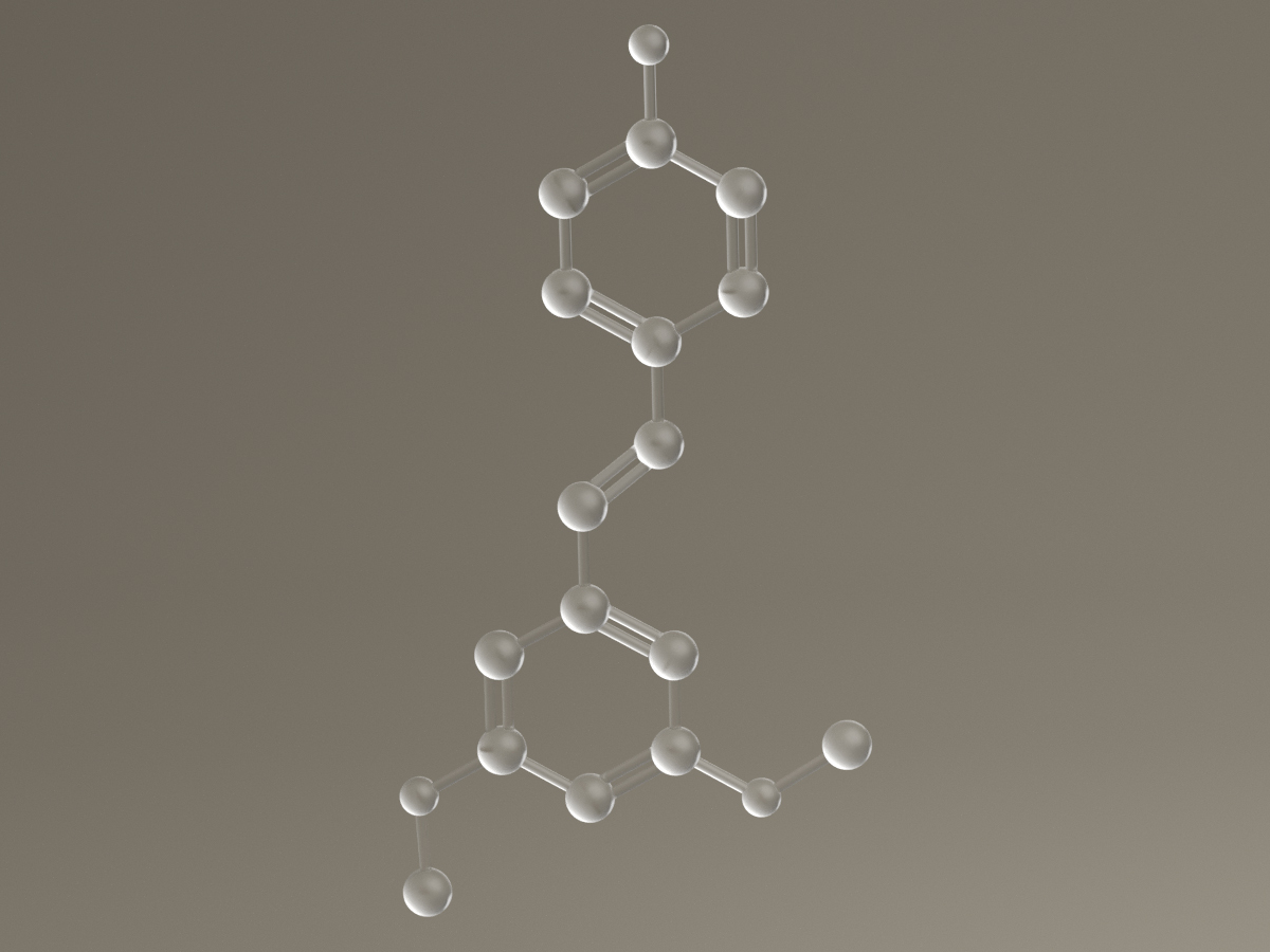 Molecular model of Pterostilbene