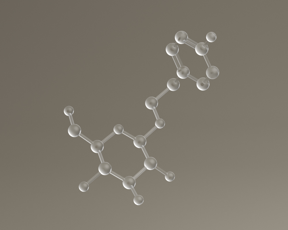 Molecular model of salidroside, a key Rhodiola rosea compound
