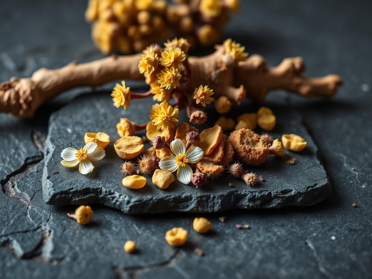 Rhodiola rosea root and flowers