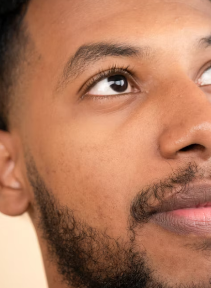 Close-up of smooth, hydrated skin