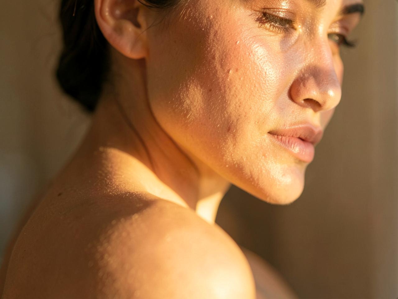Sunlight on skin